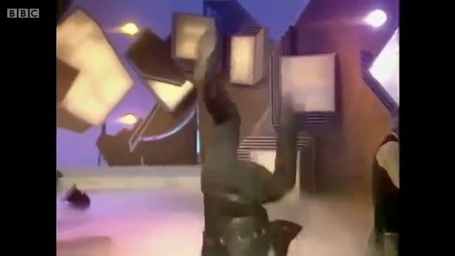 Grabs Nicholas Cage on Terry Wogan in 1990 Credit: BBC / Wogan